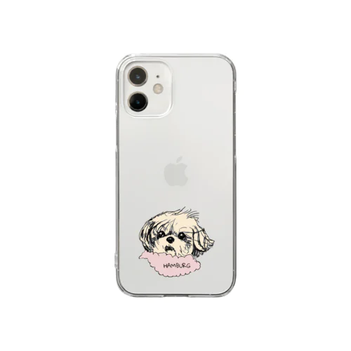 はんばちゃん顔 Clear Smartphone Case