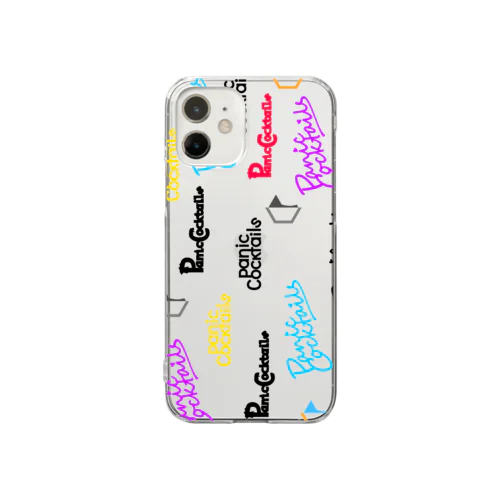 Panic Cocktails ロゴ大集合 Clear Smartphone Case