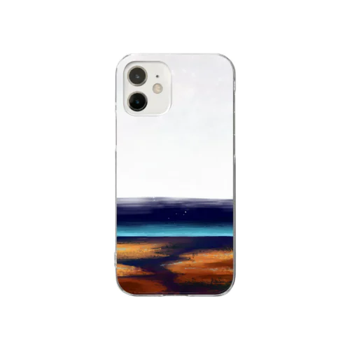 iPhone12mini【night-time sky】 Clear Smartphone Case