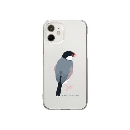 たそがれ桜文鳥 Clear Smartphone Case