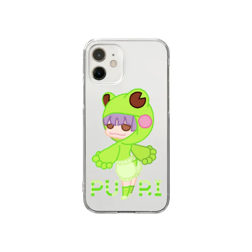 ぷり☆カエルちゃん Clear Smartphone Case