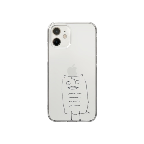 フクロウくん Clear Smartphone Case