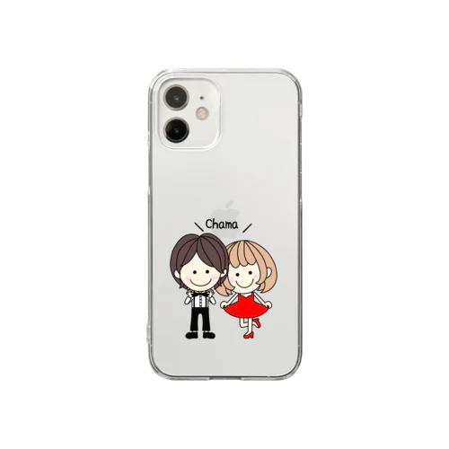 CHAMA×おめかし Clear Smartphone Case