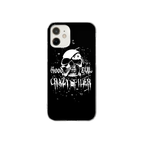 【原価販売】 TFスカルスマホケース（CRAZY SPIDER） Clear Smartphone Case