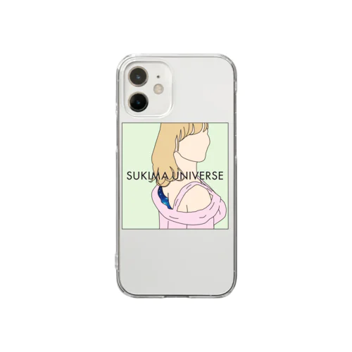 SUKIMA UNIVERSE 背中 Clear Smartphone Case