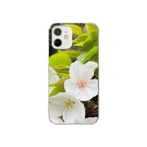 新緑と桜🌸 Clear Smartphone Case