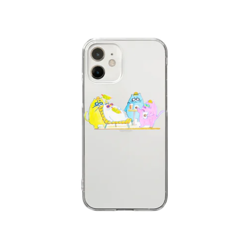 ねこねこへぶん Clear Smartphone Case