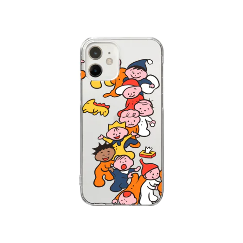 ならんでならんで(Tシャツは両面プリント) Clear Smartphone Case