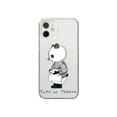 【パンダ】YUME WO TSUKAME  Clear Smartphone Case