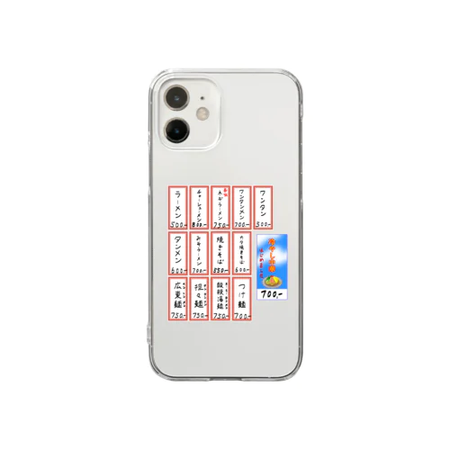 街中華♪メニュー♪めん類アソート♪2106 Clear Smartphone Case