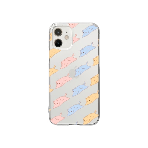 とけてるねこ。からふる Clear Smartphone Case