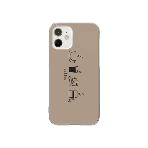 珈琲猫 Clear Smartphone Case