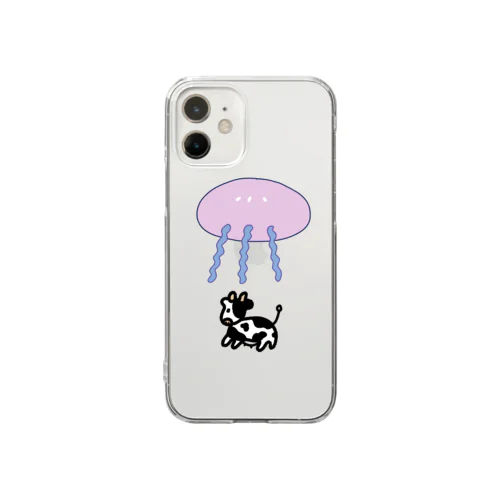 クラゲキャトルミューティレーション Clear Smartphone Case