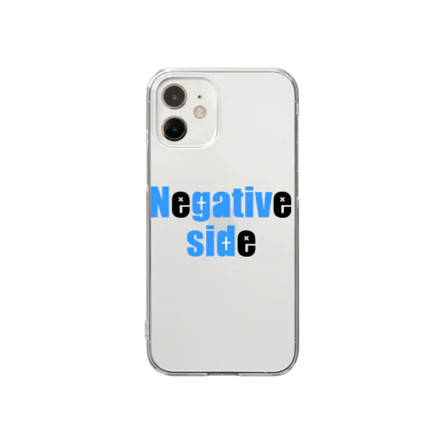 Negative side BLUE Clear Smartphone Case