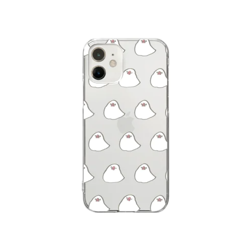 もっちり文鳥 Clear Smartphone Case