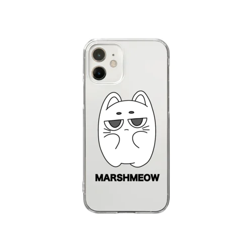 ましゅまろねこのマシュミャオ Clear Smartphone Case