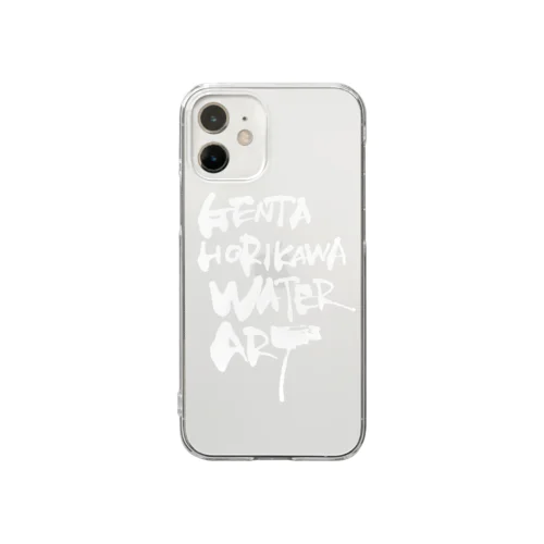 ロゴ3（白） Clear Smartphone Case