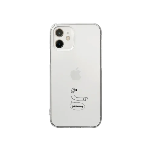 クリアイモムシくん Clear Smartphone Case