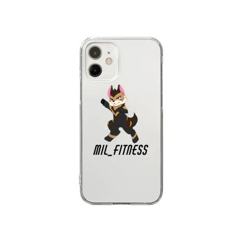 MIL_FITNESS(縁なし) クリアスマホケース