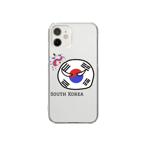 かんこく（South Korea） Clear Smartphone Case