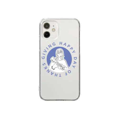 まるがた Clear Smartphone Case