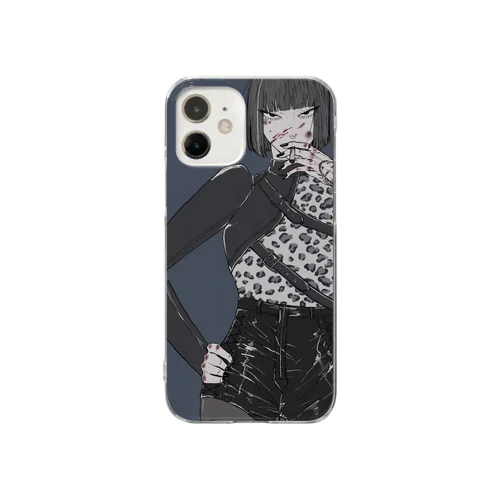 白豹ちゃん Clear Smartphone Case