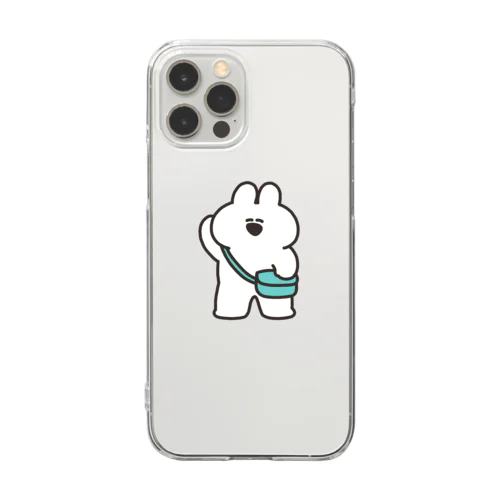 ショルダーバッグうさちゃん Clear Smartphone Case