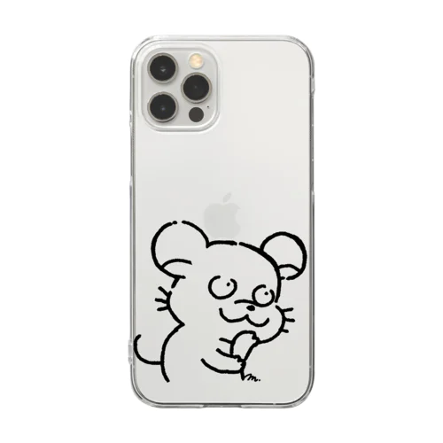 まるで思慮深いねずみ Clear Smartphone Case