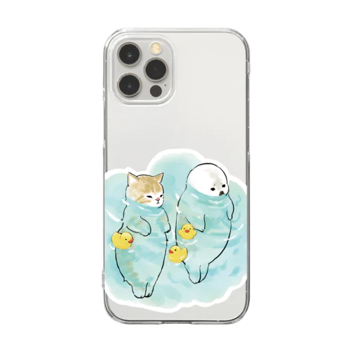 海とにゃんこ Clear Smartphone Case