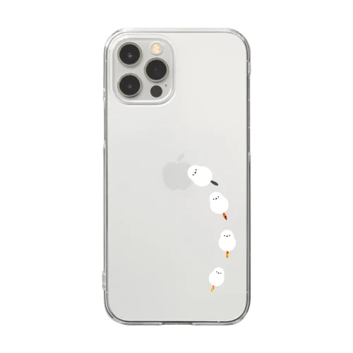 シマエナガ ドッキング Clear Smartphone Case