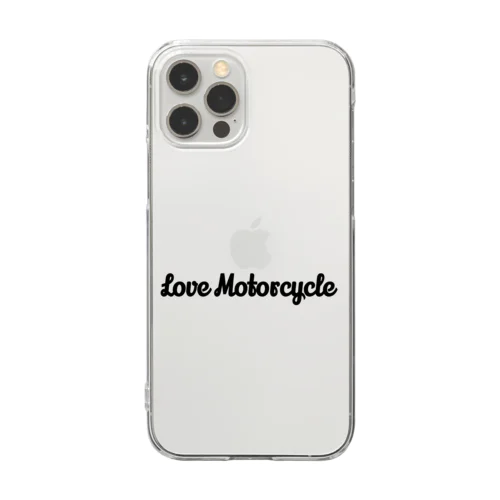 love motorcycle クリアスマホケース