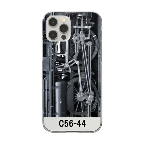 蒸気機関車 C5644の動輪 Clear Smartphone Case