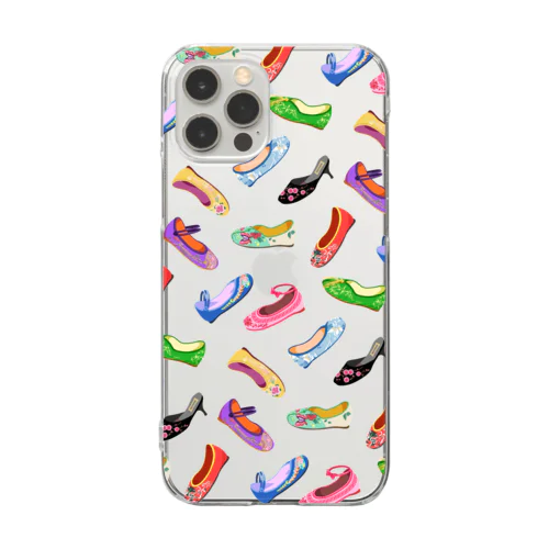 ハッピー☆チャイナシューズ  Clear Smartphone Case