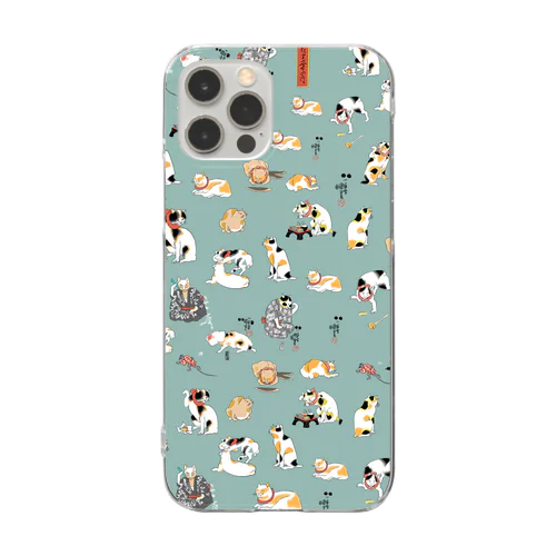 国芳ねこ Clear Smartphone Case