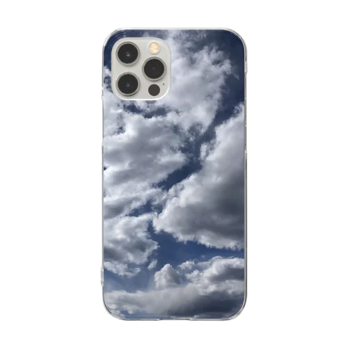 晴れ空を覆う雲 Clear Smartphone Case