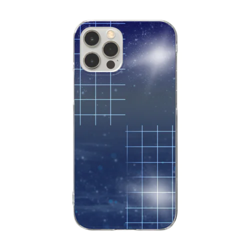 反射と星と Clear Smartphone Case