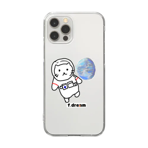 ねこと地球 Clear Smartphone Case