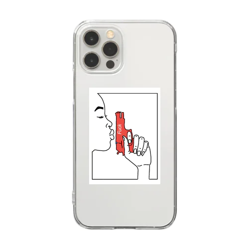 Fuckイラスト Clear Smartphone Case