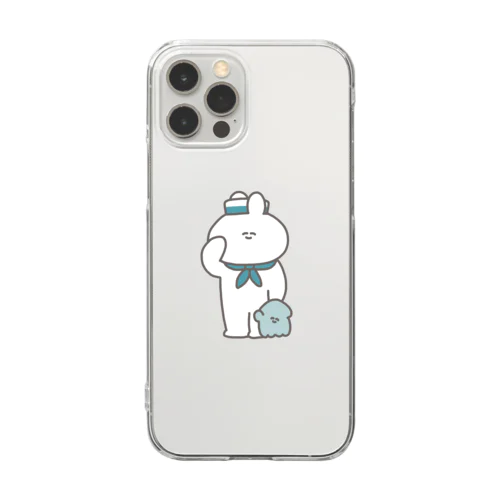 水兵うさちゃん Clear Smartphone Case