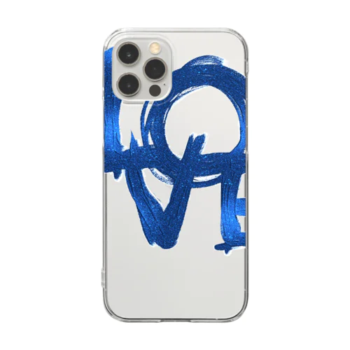 L🔵VE and BLUE Clear Smartphone Case