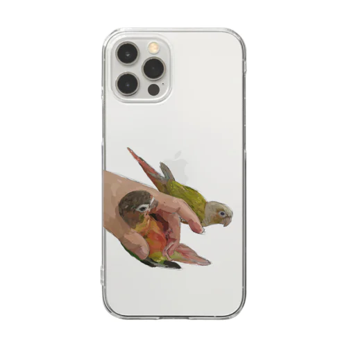 ウロコインコ　レイとヒカリ Clear Smartphone Case