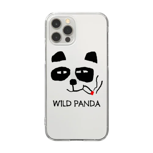 WILD PANDA クリアスマホケース