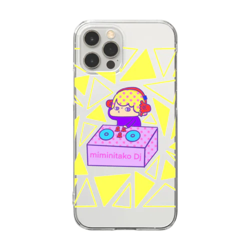 耳にタコDJ Clear Smartphone Case