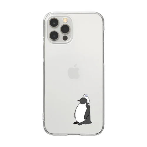 ねことペントロー Clear Smartphone Case