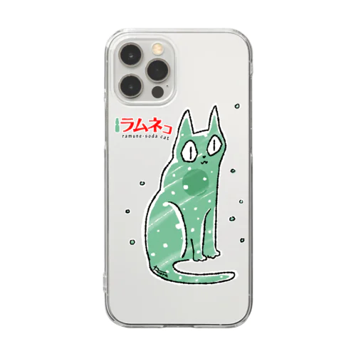 ラムネコ Clear Smartphone Case