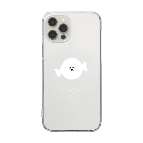 マルチーズキャンディ Clear Smartphone Case