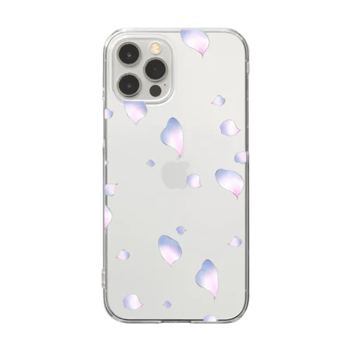 儚げな花びら Clear Smartphone Case