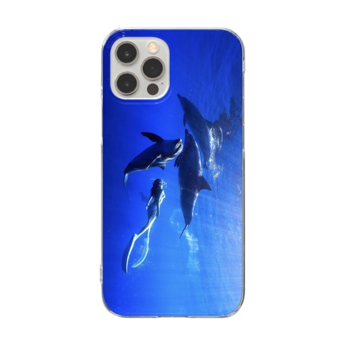 Ayano & Dolphin iPhoneクリアケース Clear Smartphone Case