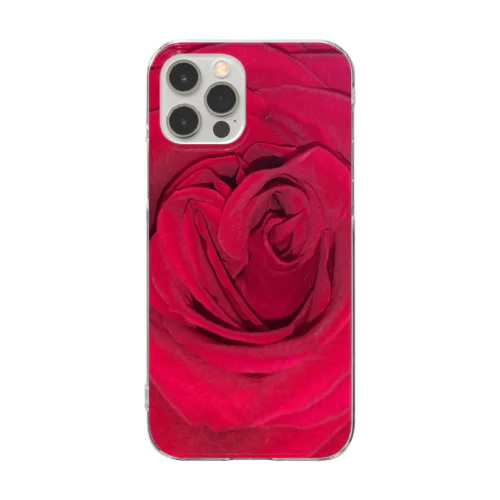 薔薇 투명 스마트폰 케이스