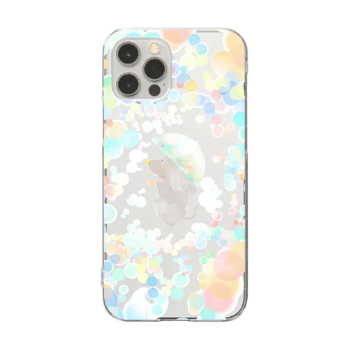 ホワホワチュリトス水彩 Clear Smartphone Case